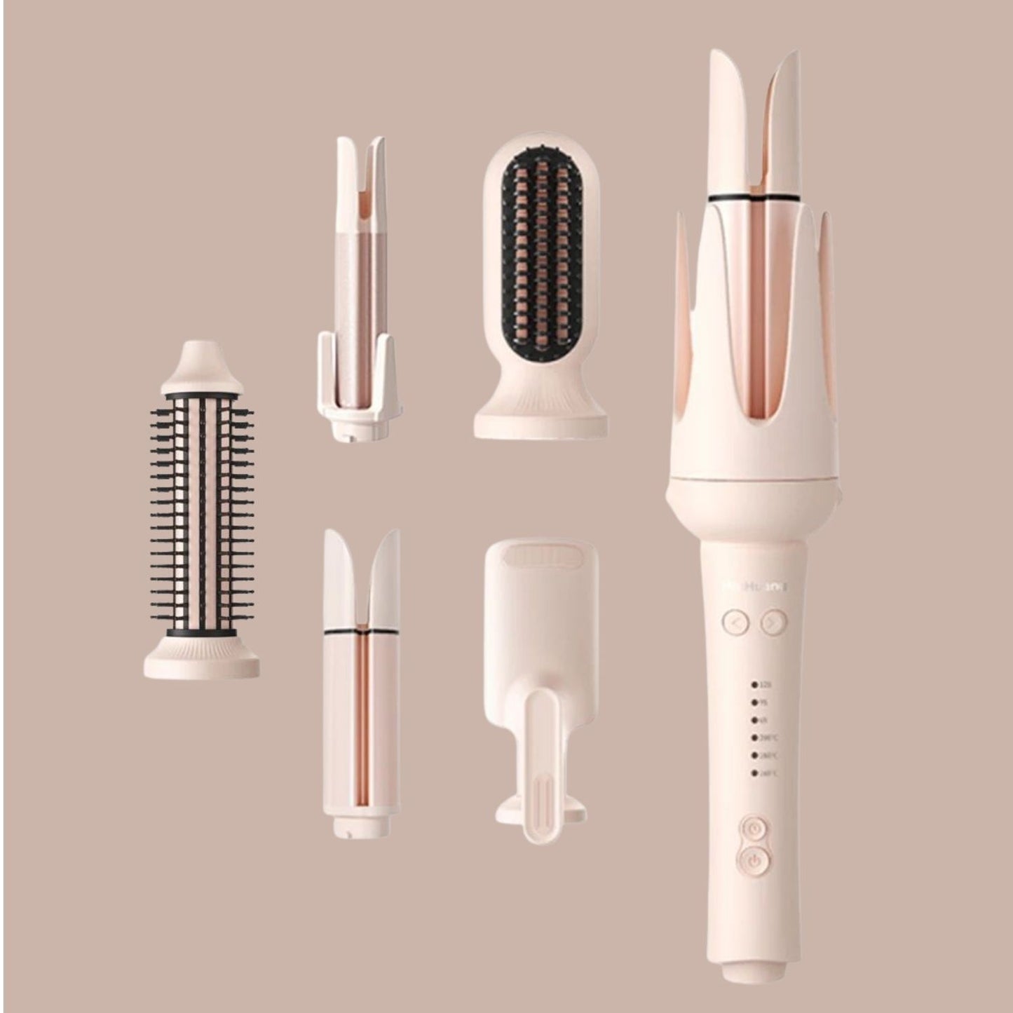 Boucleur MultiStyle 6 en 1 boucles ondulations brosse chauffante peigne