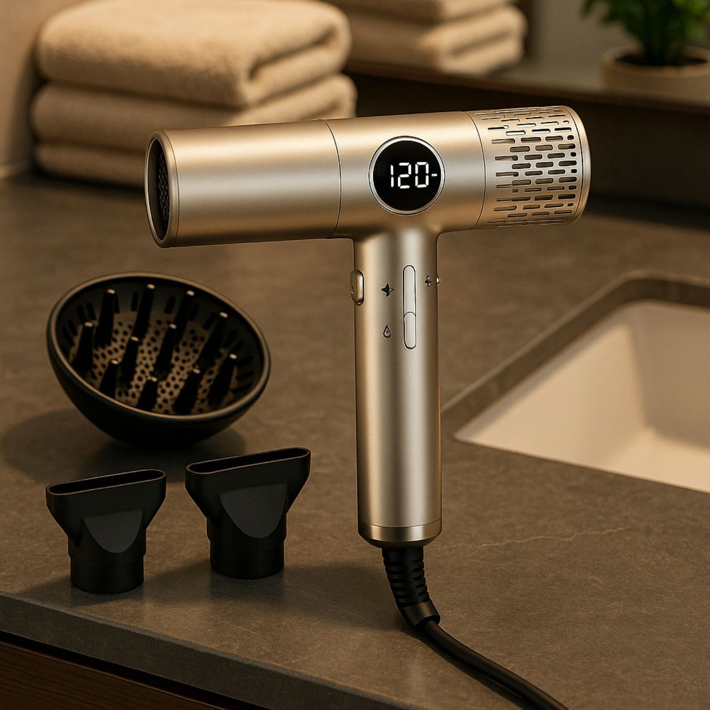 Seche cheveu diffuseur aera cheveux bouclés séchage volume anti frisottis professionnel