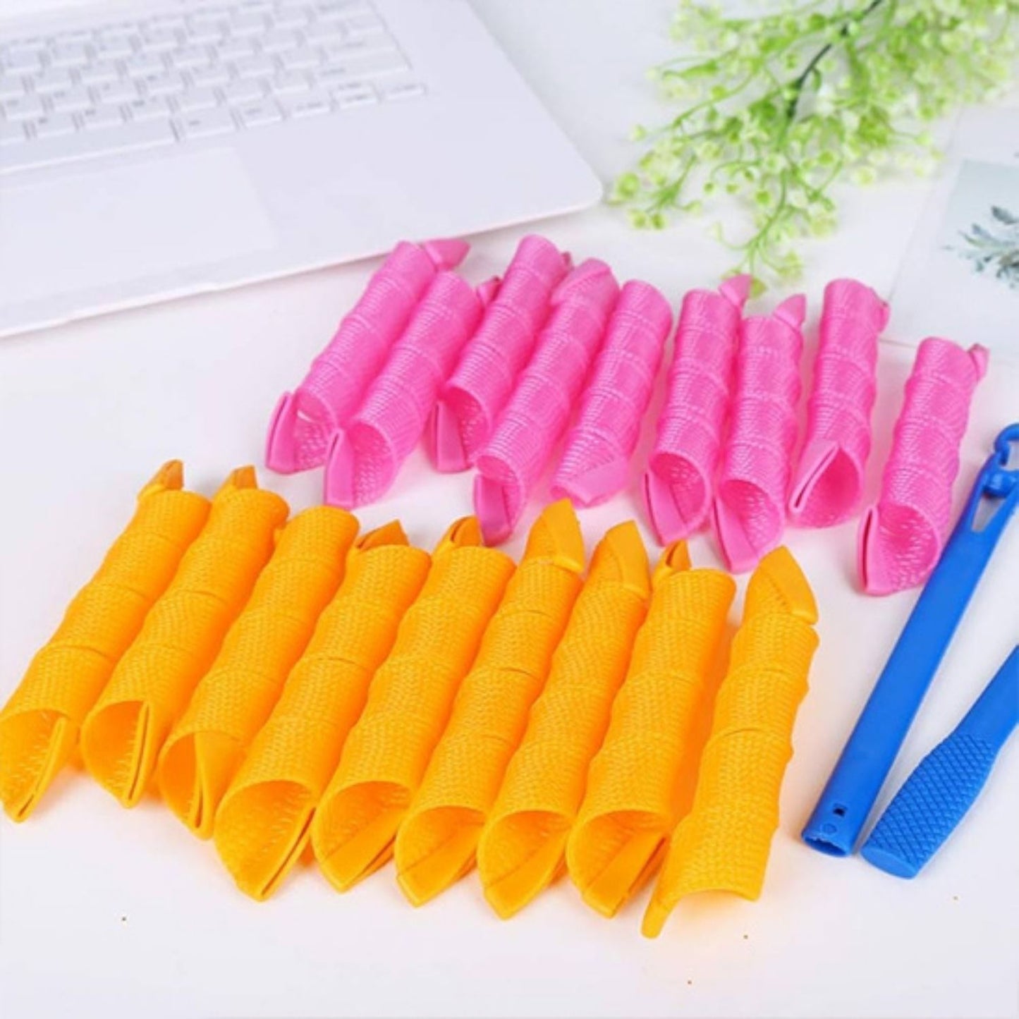 bigoudis spirale boucles définies rebondies