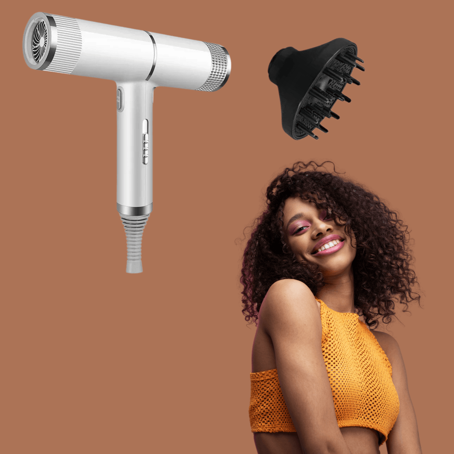 Seche cheveux avec diffuseur - CurlFlow™ - Ma Couronne Curly