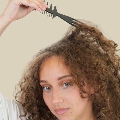 Afro peigne CurlyLift cheveux bouclés frisés volume boucles