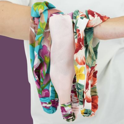 Bandeau Cheveux Maintien Fleuri lot 3 bandeaux cheveux bouclés frisés