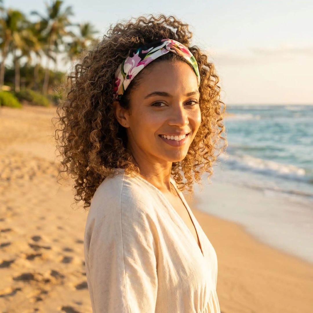 Bandeau Cheveux Rosalie Fleuri lot 3 bandeaux été femme