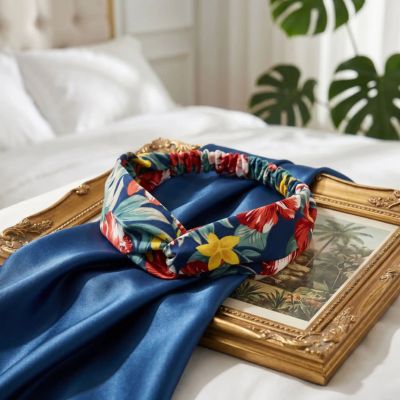 Bandeau Tons floral femme cheveux confortable bleu vert fleur rouge coloré