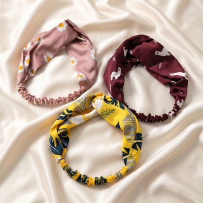 Bandeau Tons solaires rose rouge jaune confortable femme été