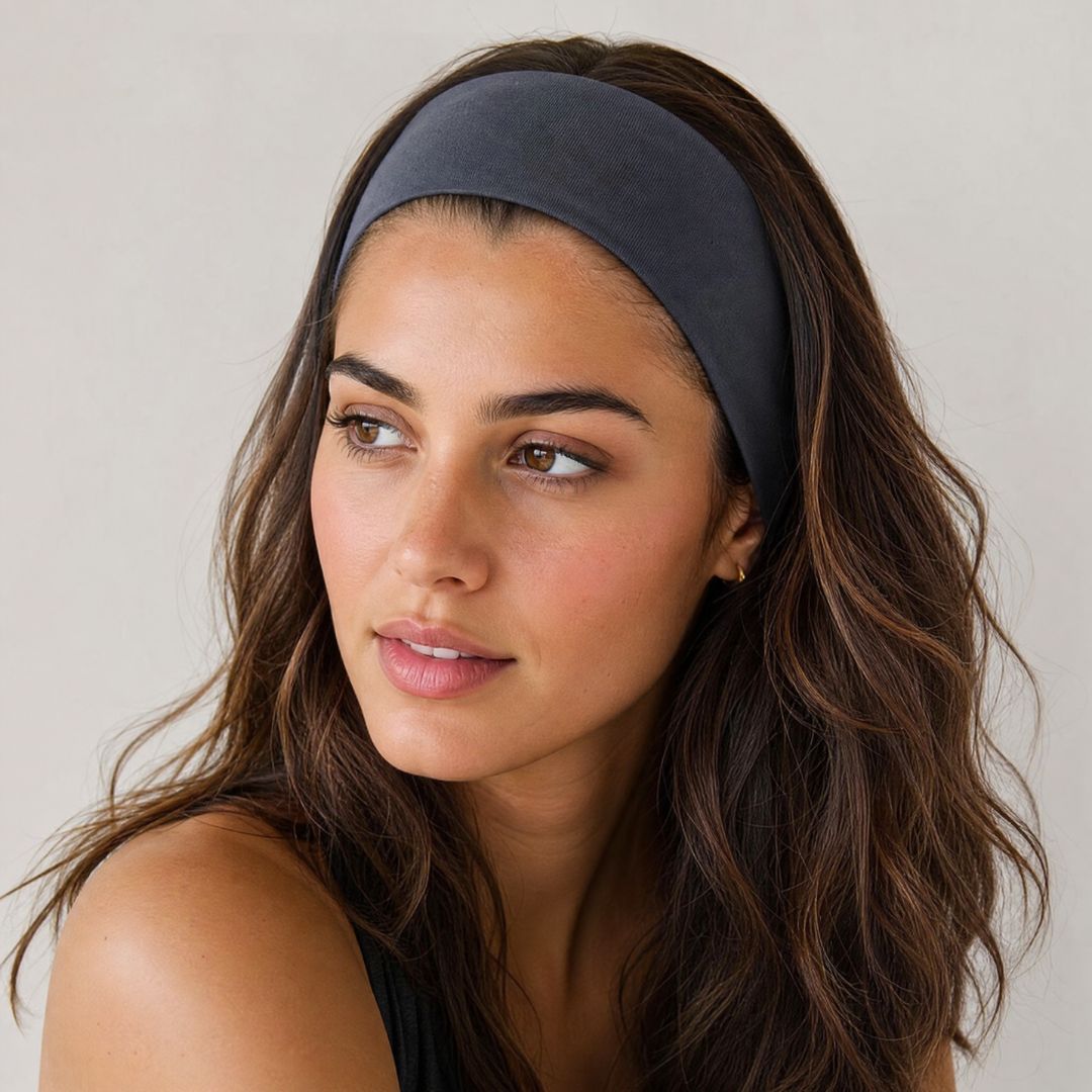 Bandeau cheveux femme Elegance Intemporelle gris cheveux ondulés
