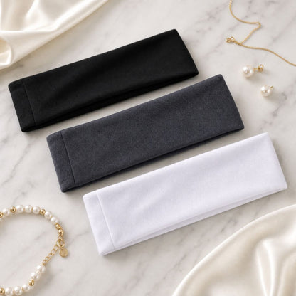 Bandeau cheveux femme Elegance Intemporelle noir gris blanc