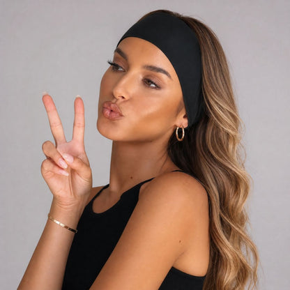 Bandeau cheveux femme Elegance Intemporelle noir 