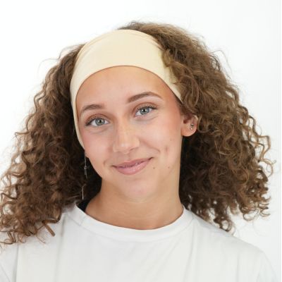 Bandeau cheveux femme Signature lot de 3 beige cheveux bouclés frisés