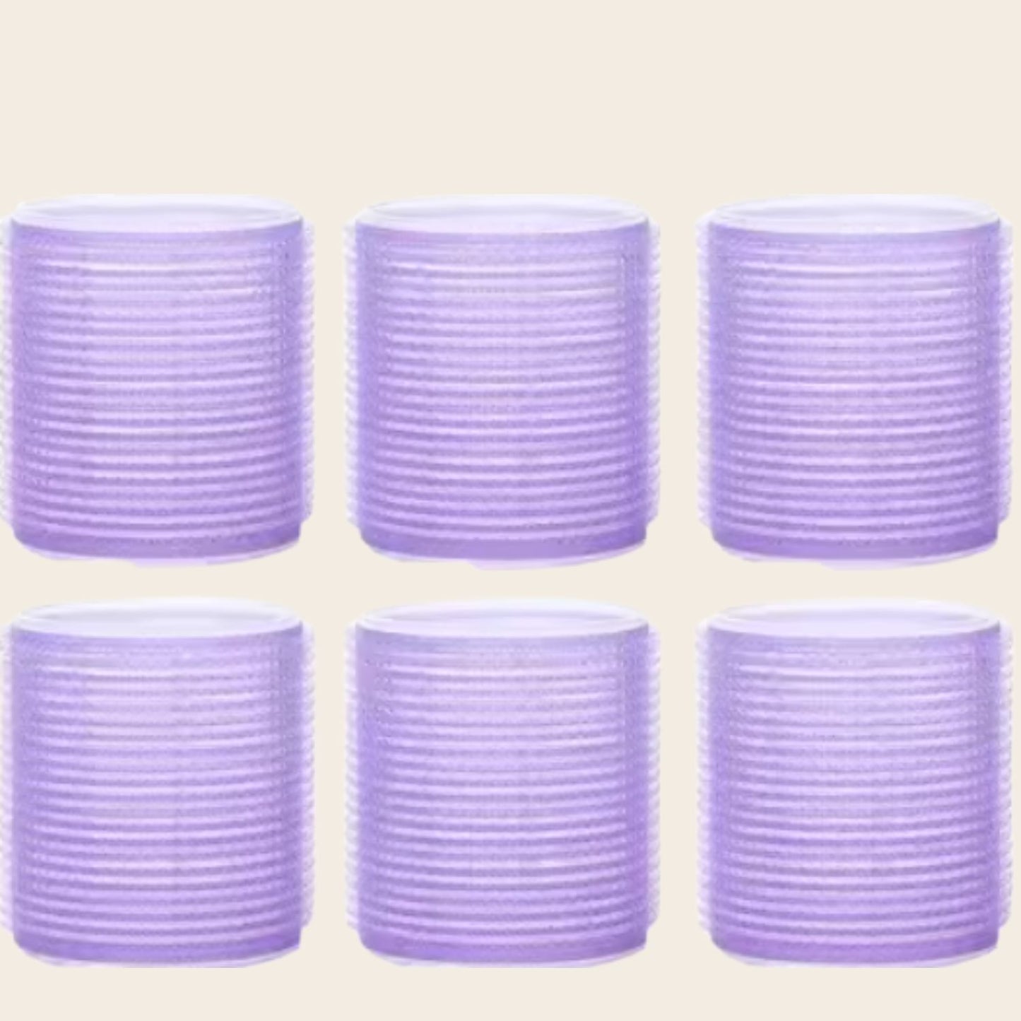 Bigoudis cheveux Auto Agrippants boucles larges violet