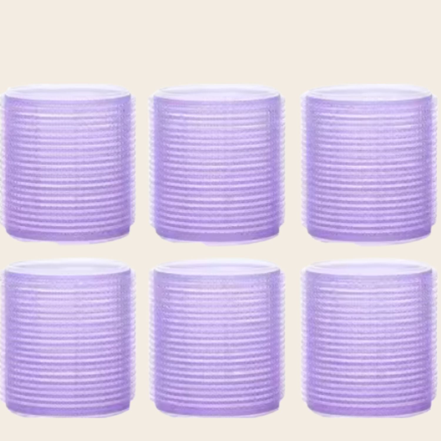 Bigoudis cheveux Auto Agrippants boucles larges violet