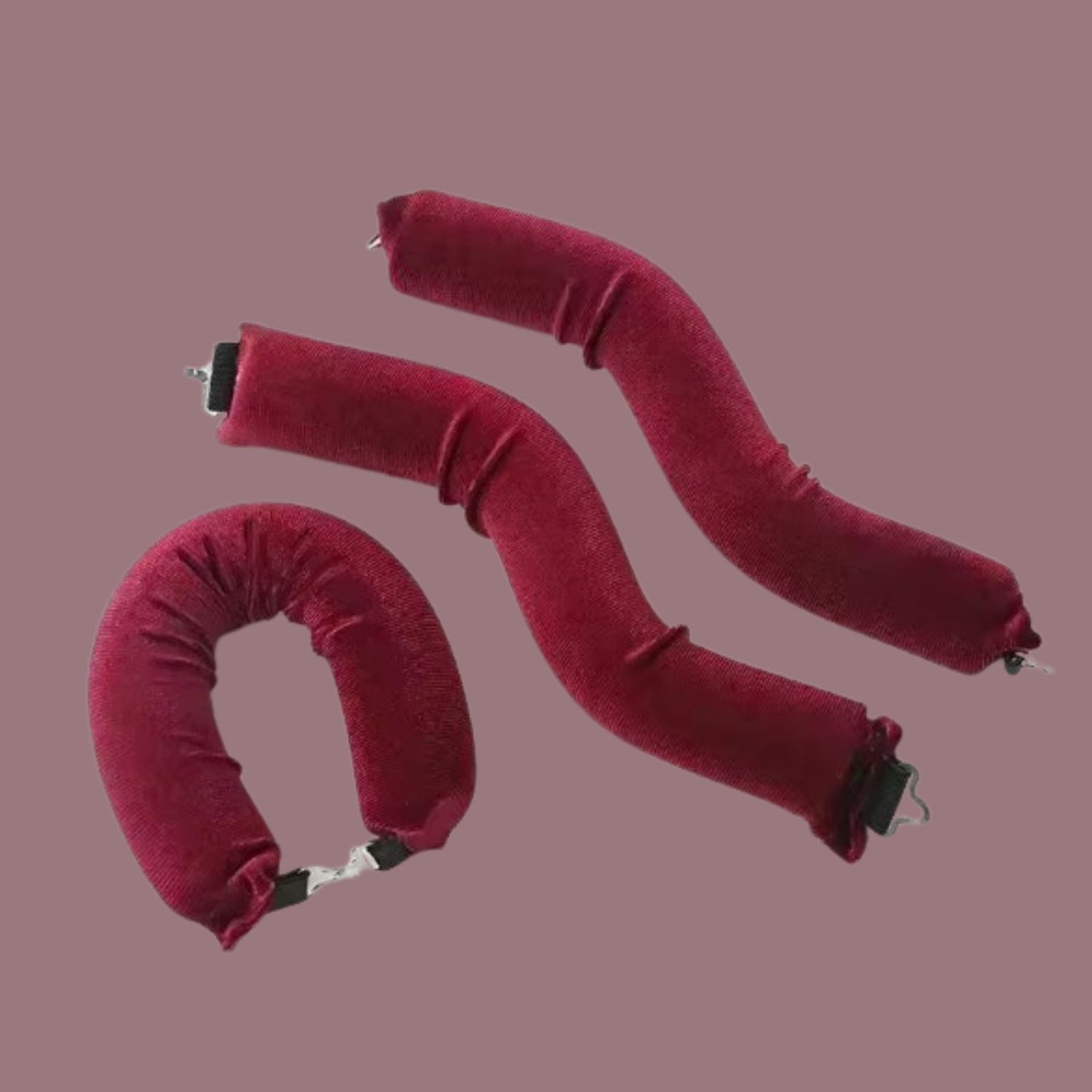 Bigoudis cheveux DreamCurls rouge boucles larges facile à mettre