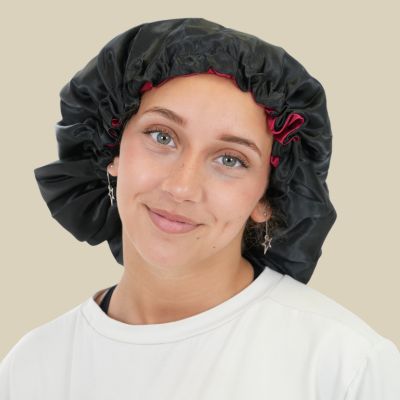 Bonnet de nuit en satin Satinea elastique ajustable cheveux