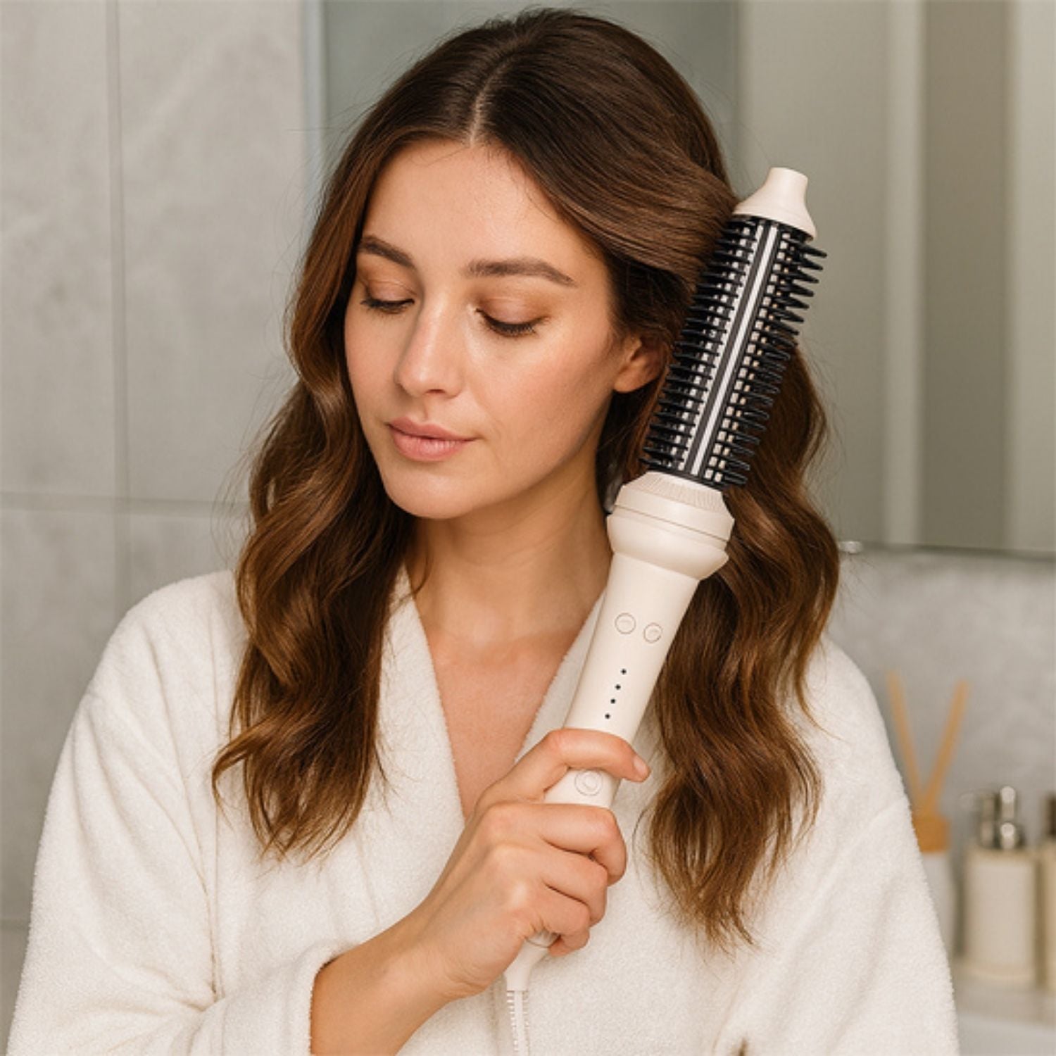 Boucleur MultiStyle 6 en 1 boucles ondulations large brosse chauffante