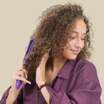 Brosse à cheveux CurlEase brosse définition violet démêlage
