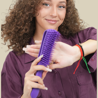 Brosse à cheveux CurlEase brosse définition violet
