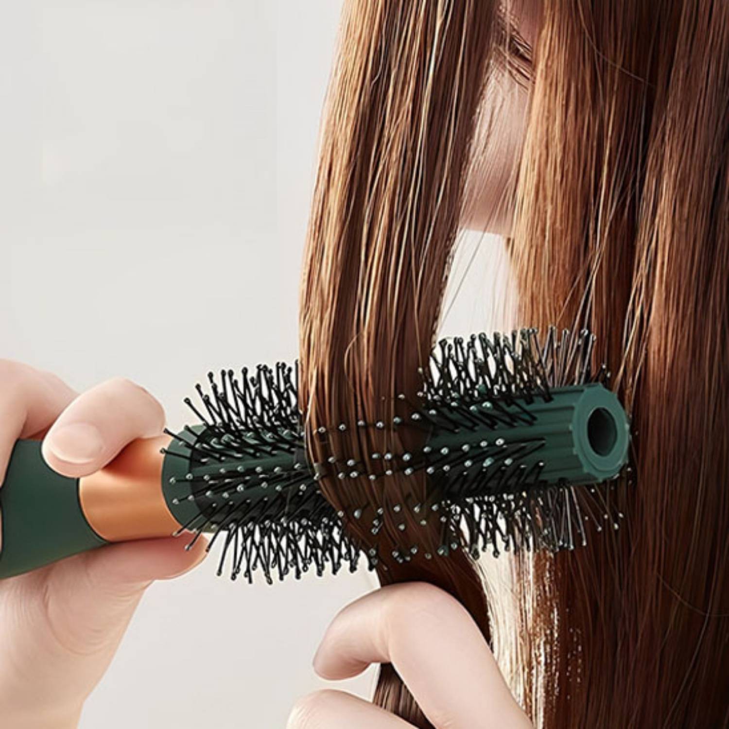 Brosse à cheveux antistatique brosse verte brushing cheveux lisses