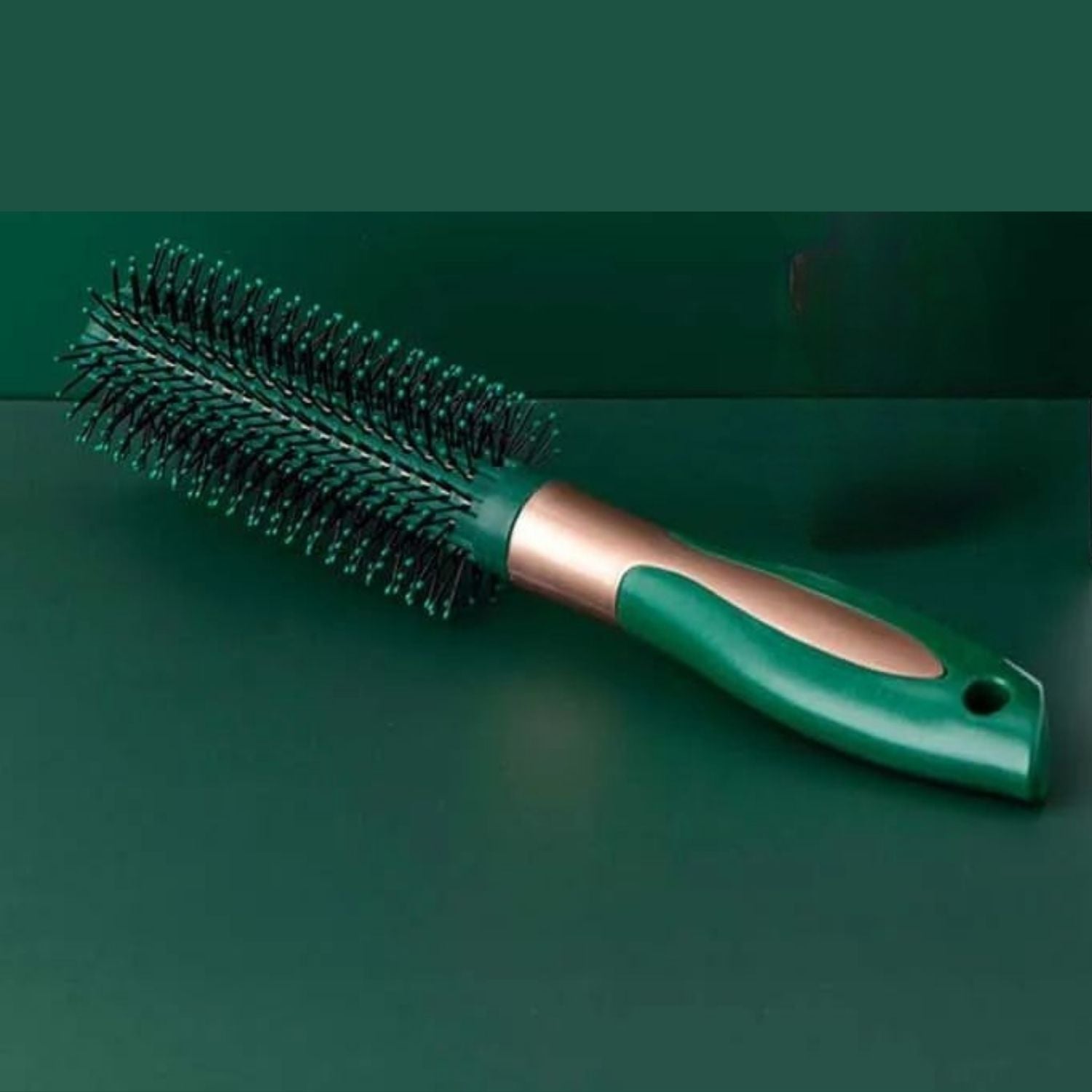 Brosse à cheveux antistatique brosse verte brushing