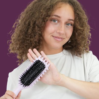 Brosse à cheveux bouclés CurlDefine violet boucle définis