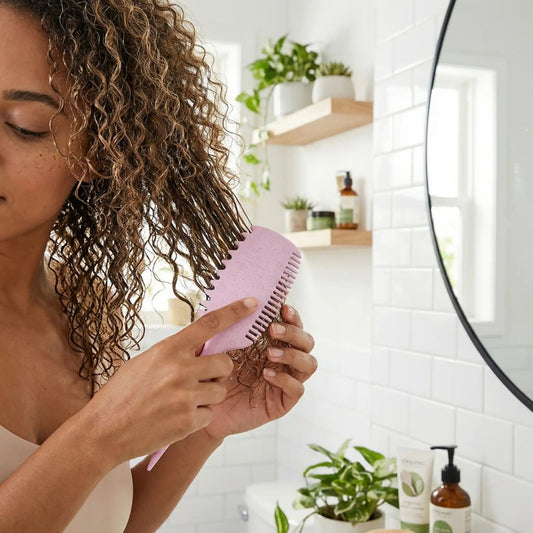 Brosse à cheveux boucles DefBoucles Violet cheveux boucles rose cheveux démêlage