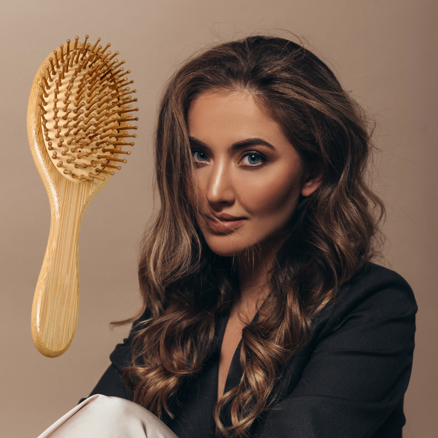 Brosse à cheveux hairze femme cheveux bouclés