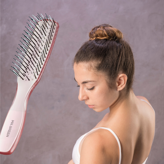 Brosse à cheveux velvettouc femme cheveux chignon