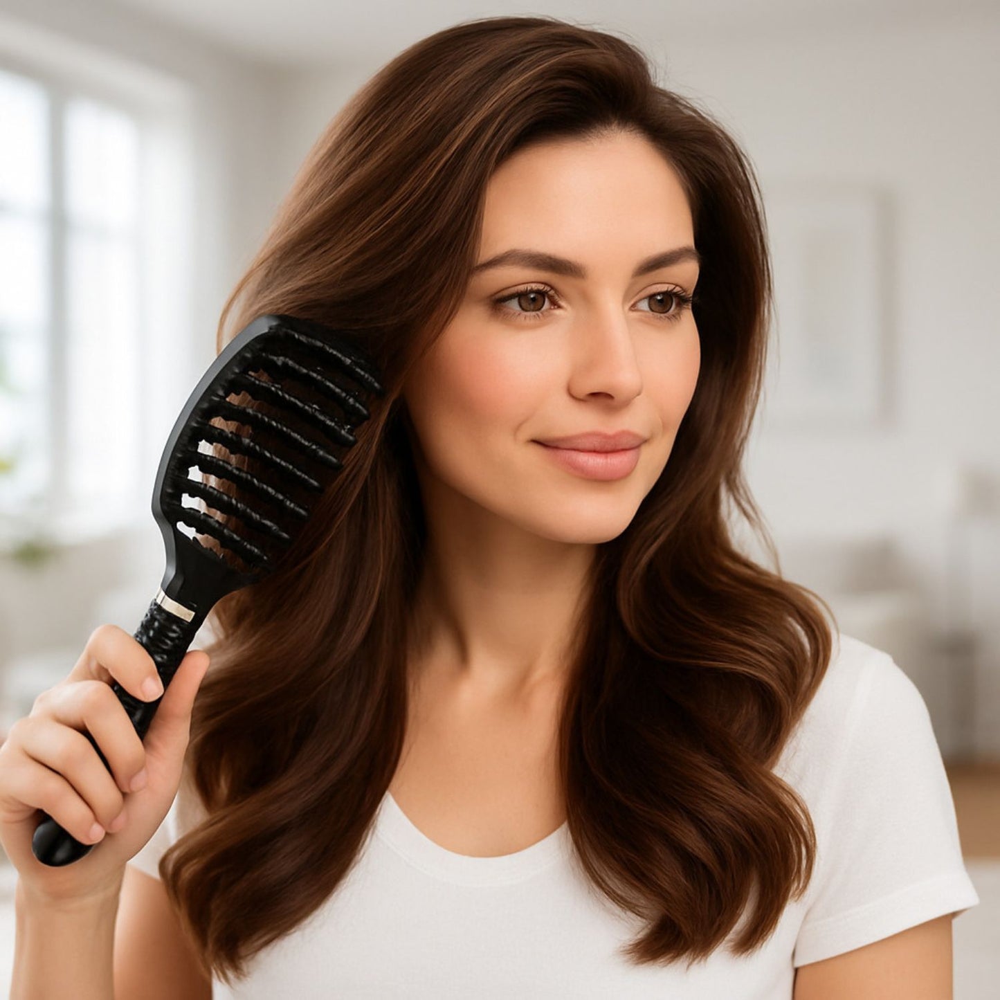 Brosse cheveux bouclés Nylon cheveux bouclés démêlage facile
