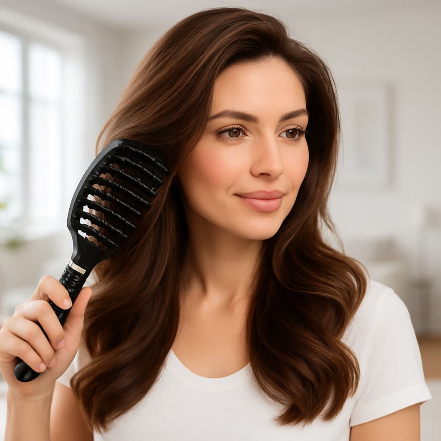 Brosse cheveux bouclés Nylon cheveux bouclés démêlage facile