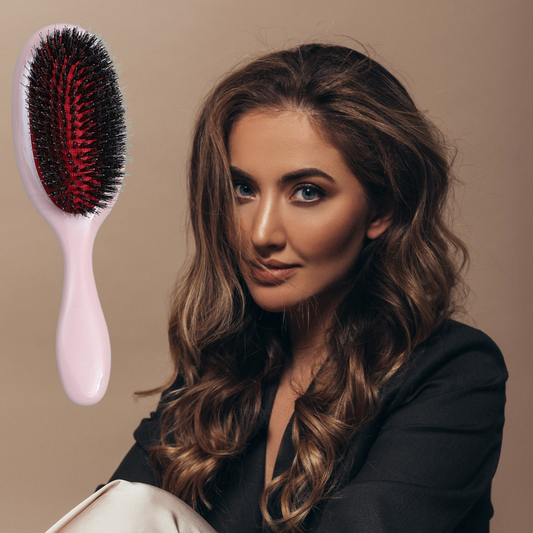 Brosse en poil de sanglier TangleFree femme cheveux soyeux doux