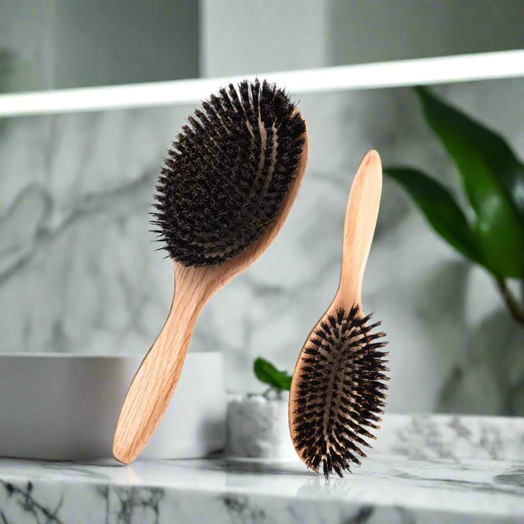 Brosse poil de sanglier cheveux soyeux doux SoftGlide