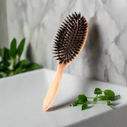 Brosse poil de sanglier cheveux soyeux petit format SoftGlide
