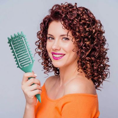 Brosse à cheveux bouclés BounceDefine VERT définition boucles