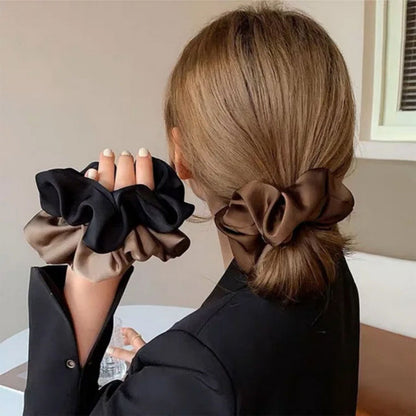 Elastique cheveux Elegance chouchou satin femme chignon