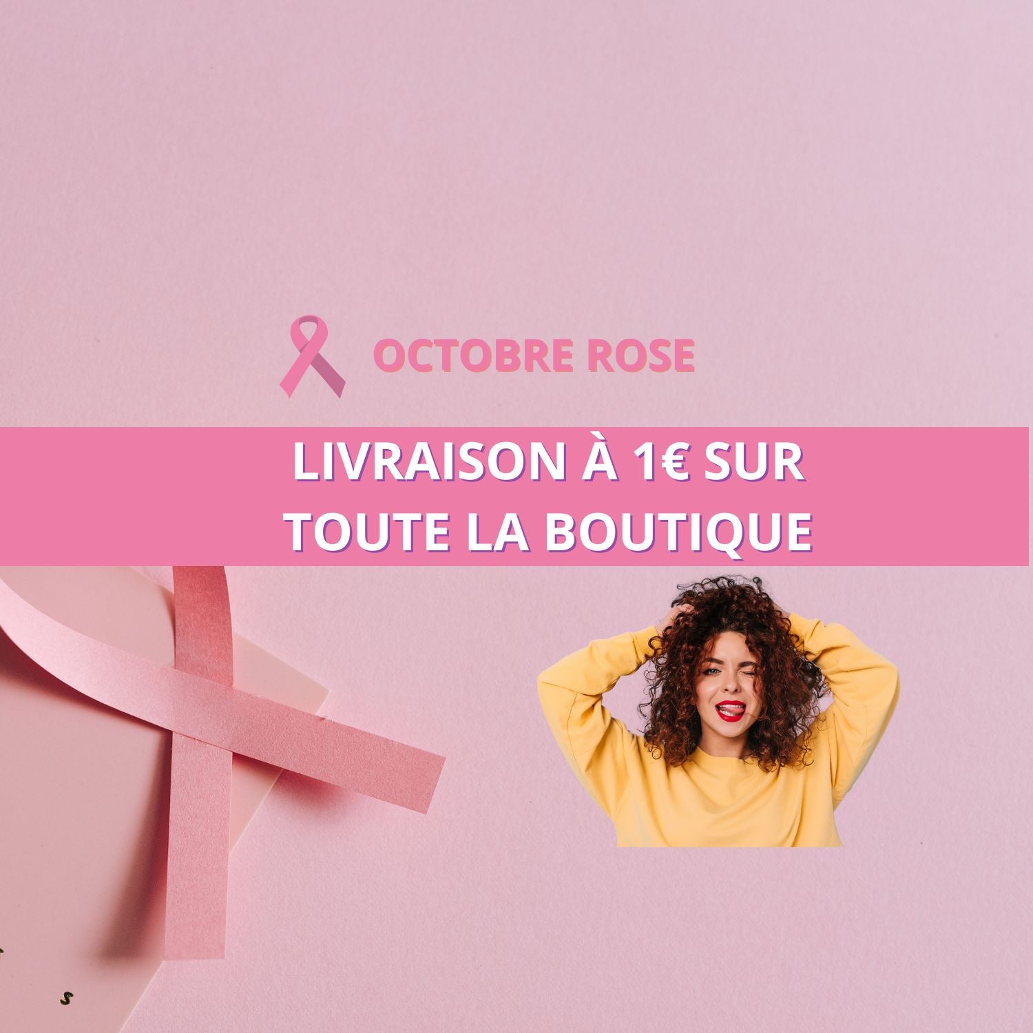 OCTOBRE ROSE CHEVEUX BOUCLES MA COURONNE CURLY