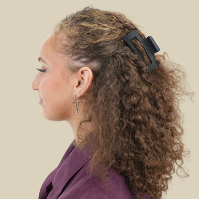 Pince à Cheveux Lot de 4 Signature cheveux bouclés noir