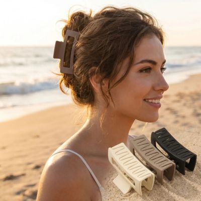 Pince à Cheveux Lot de 4 Signature femme plage été