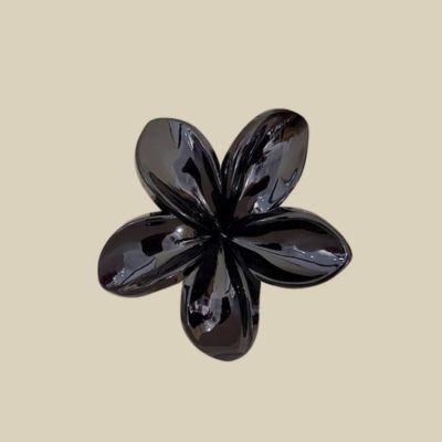 Pince à cheveux Fleur Charme marron été belle