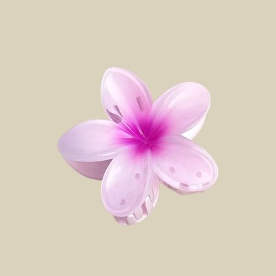 Pince à cheveux Fleur Passion lot de 3 rose violet cheveux bouclés