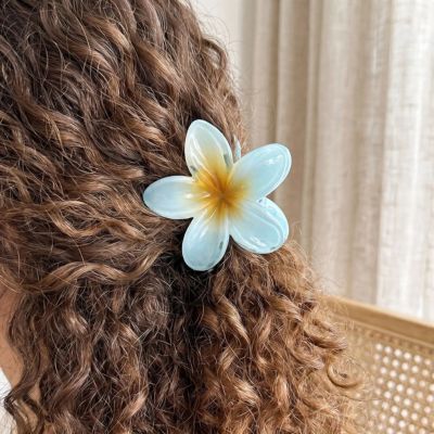 Pince à cheveux Fleur Riviera bleu mode été confortable femme