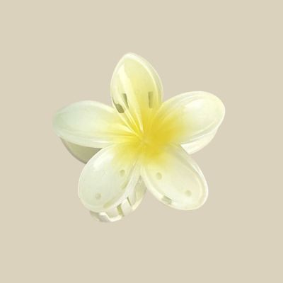 Pince à cheveux Fleur Riviera jaune mode été