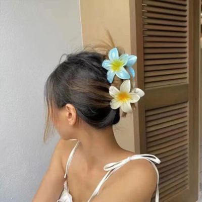 Pince à cheveux Fleur Riviera lot de 3 jaune mode été confortable femme