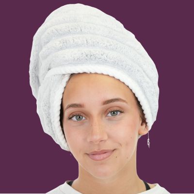 Serviette microfibre cheveux Bouclia blanc