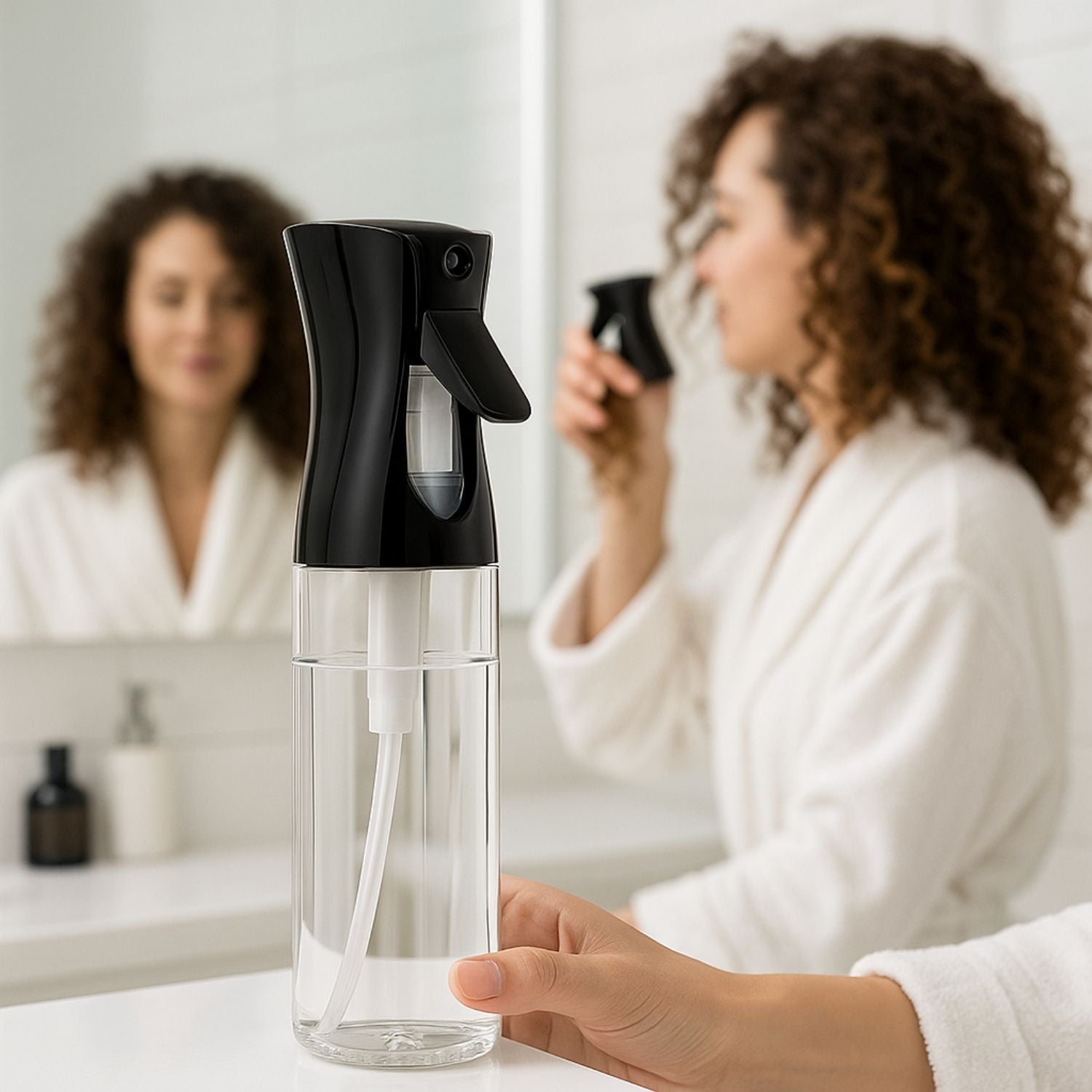 Vaporisateur Cheveux HydraBoucles noir définition rebond boucles