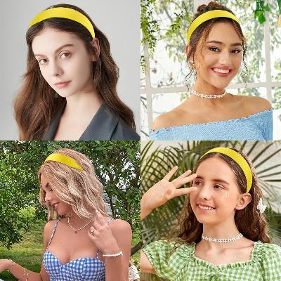 Bandeau Cheveux Femme - SilkBand™ - Jaune - Ma Couronne Curly