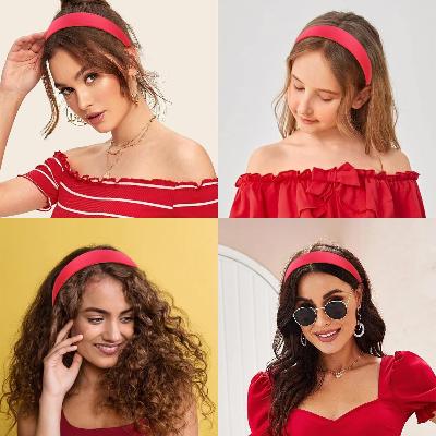 Bandeau Cheveux Femme - SilkBand™ - Rouge - Ma Couronne Curly