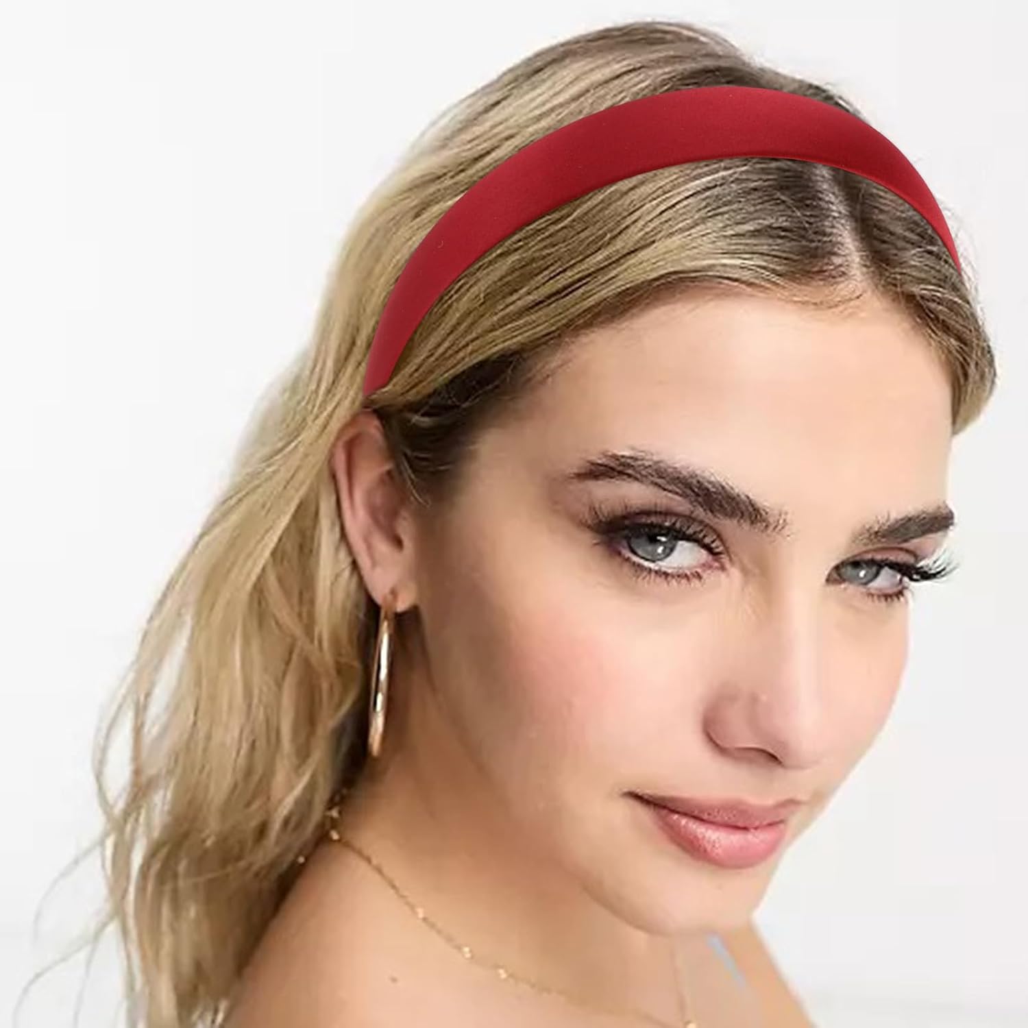 Bandeau Cheveux Femme - SilkBand™ - Rouge Vin - Ma Couronne Curly