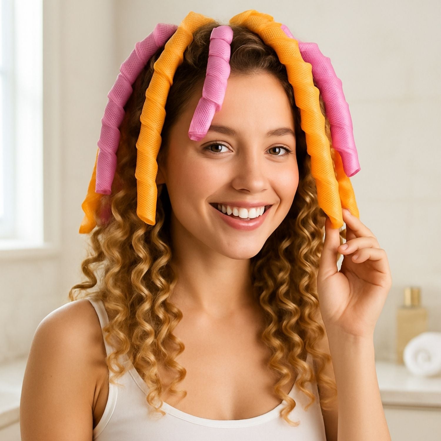 bigoudis spirale boucles définies naturelles facile routine