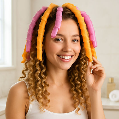 bigoudis spirale boucles définies naturelles facile routine