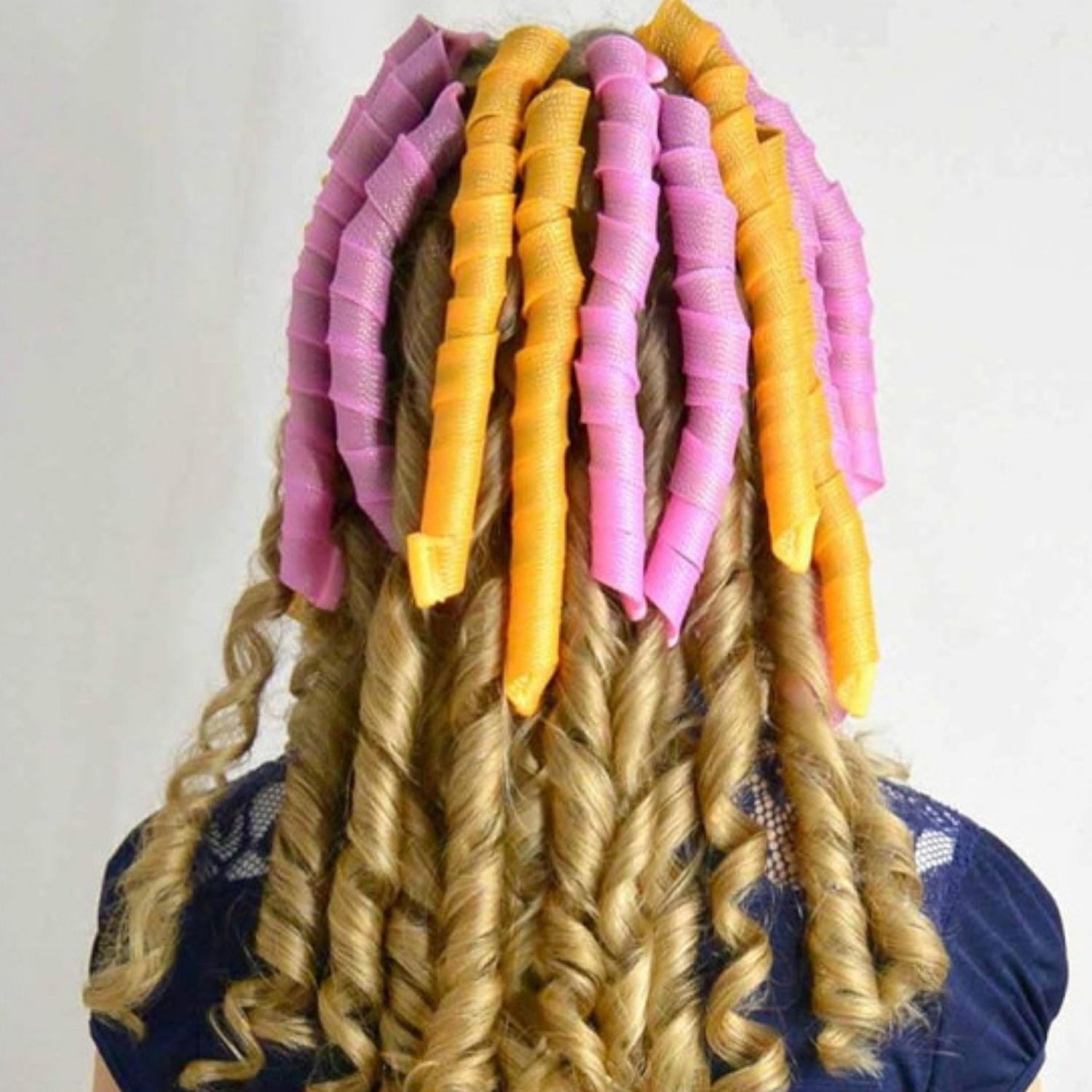bigoudis spirale boucles ondulations légères