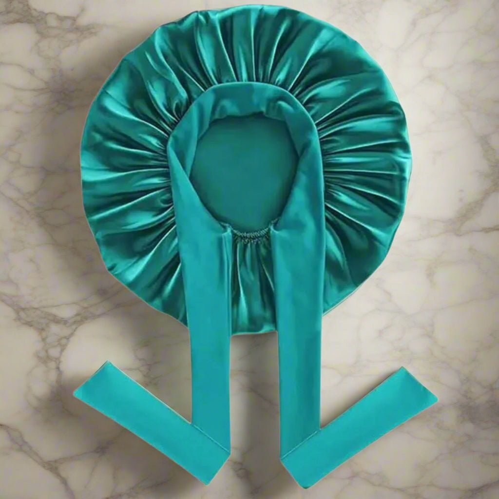Bonnet de nuit - Ajustable™ vert - Ma Couronne Curly